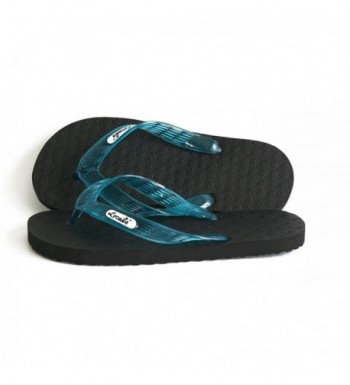 Locals Black Turquoise Strap Slipper