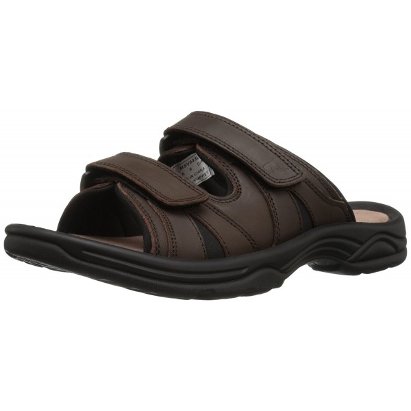 Propet Men's Vero Slide Sandal - Brown - C412J52T0PV