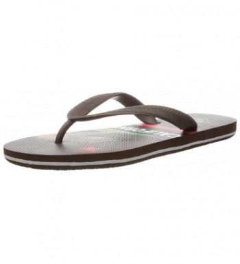 Men's Tommy Print Flip Flop Sandal - Brown/California Flag - CP1239A7YJ3