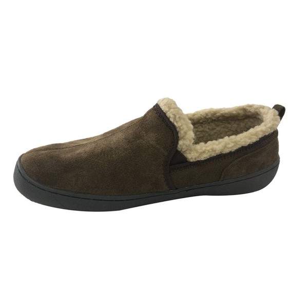 mens fleece lined slippers