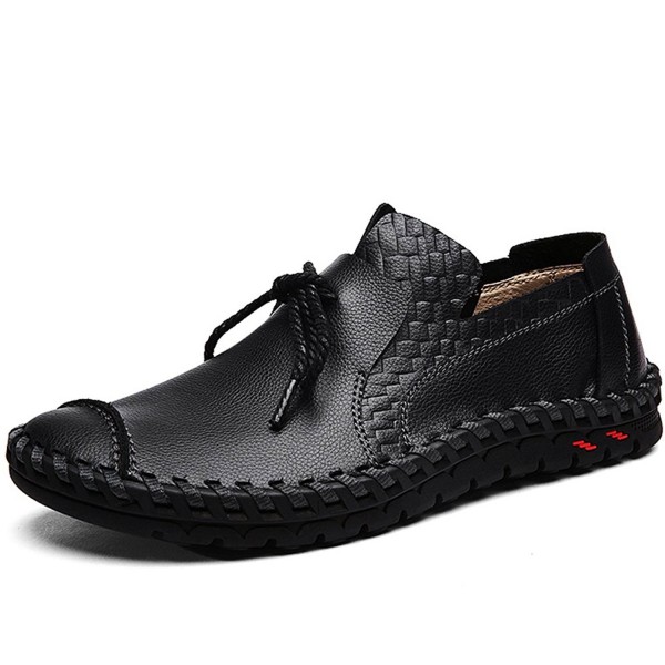 LakeRom Loafers Casual Leather LR881 Black1 44