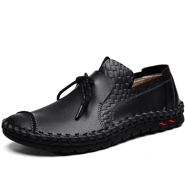 Men' Loafers Shoes For Men Slip On Shoes Casual Leather Shoes - Black1 ...