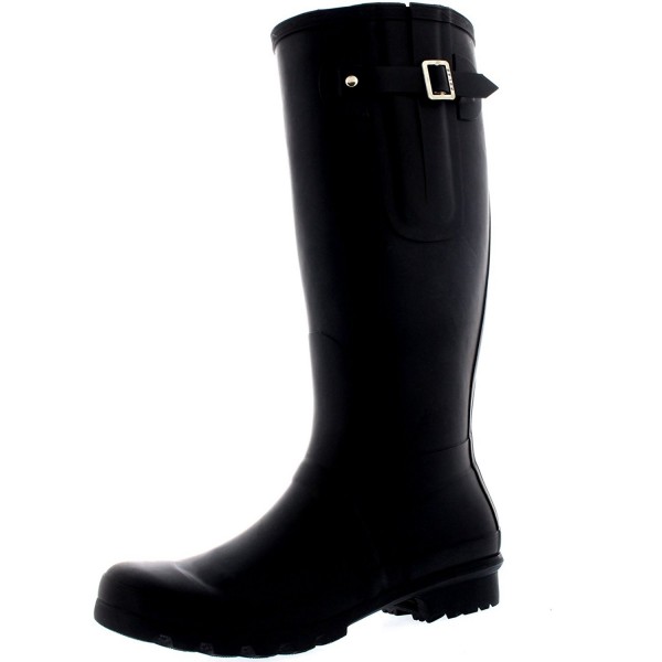 men's black rubber rain boots