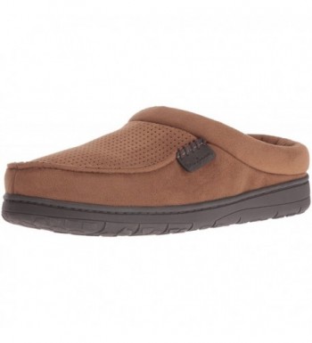 Dearfoams Microfiber Suede Slipper Chestnut