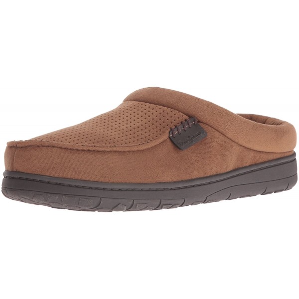 Dearfoams Microfiber Suede Slipper Chestnut