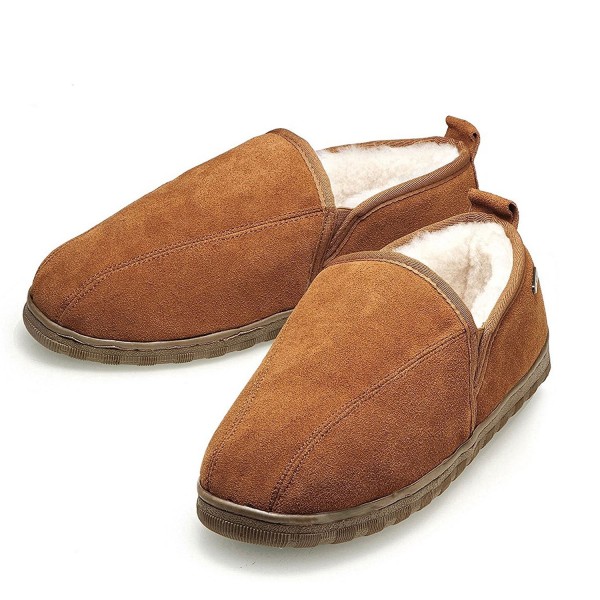 Mens Romoe Chestnut Sheepskin Slipper