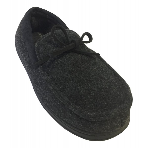 Dearfoams Felted Moccasin Memory Slippers