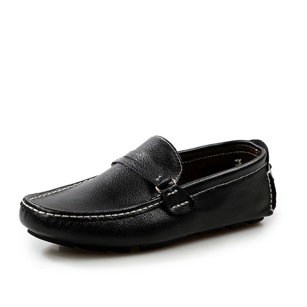 black casual loafers