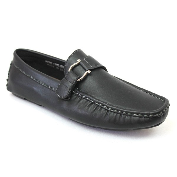 Concrete Buckle Loafer Shoes BLACK