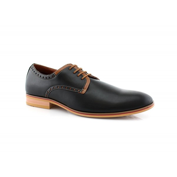 Manuel MFA19393LE Men's Oxford Work or Casual Dress Shoe - Black ...