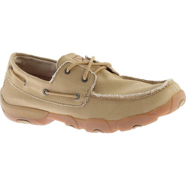 Twisted Mens Khaki Canvas Driving