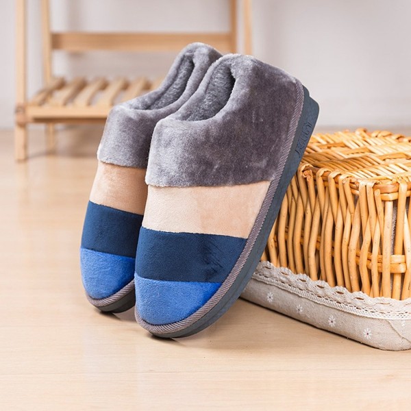 Womens Anti Slip Slippers Outdoor Striped - Cyan-blue and Gray ...