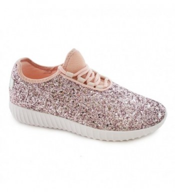 Glitter Fashion Sneaker Elastic Outsole