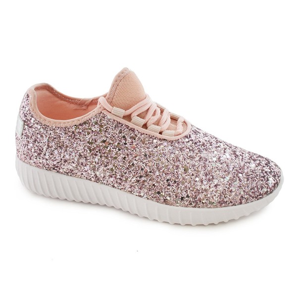 Glitter Fashion Sneaker Elastic Outsole