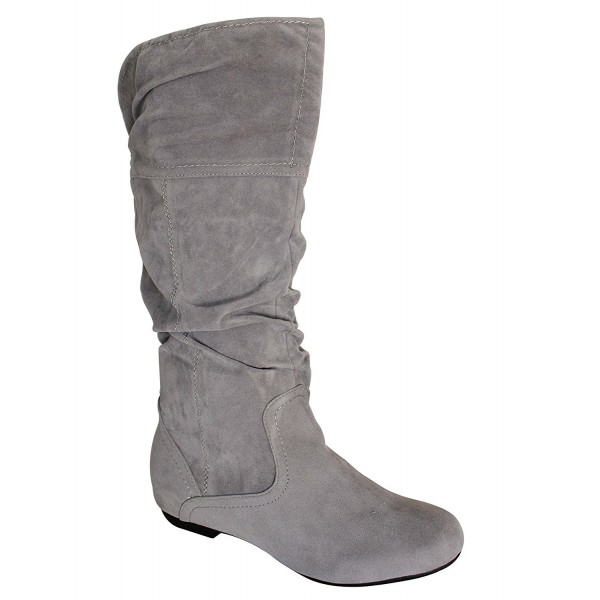 Vinilla Womens Slouchy Microsuede Mid Calf