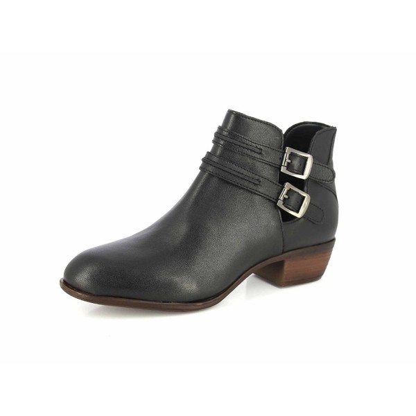 Alberto Torresi Leather Stacked Booties Black