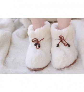 Wool Slippers For Women Natural Warm Cozy Home Boots Soft Sole Sizes 5 ...