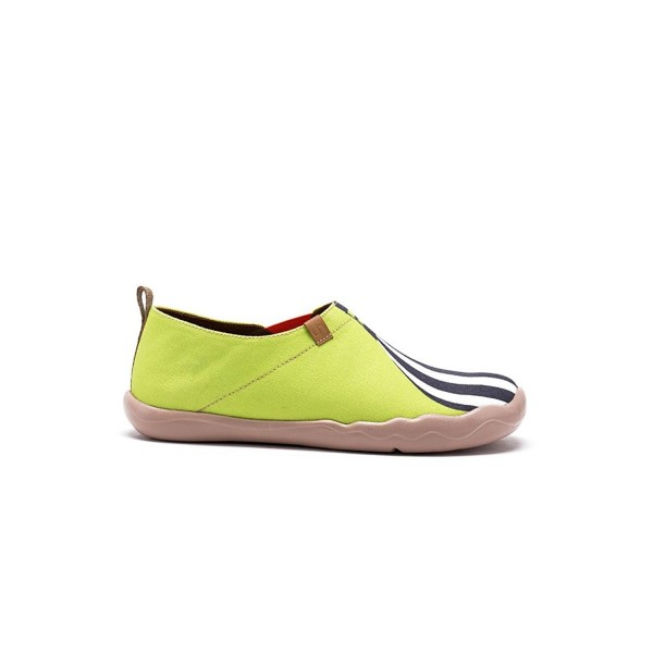womens yellow canvas shoes