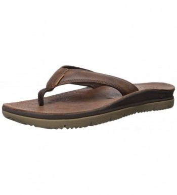 Freewaters Mens Leather Sandal Brown